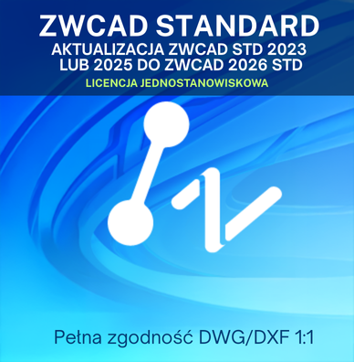Upgrade ZWCAD STD 2023 or older to ZWCAD 2026 STD - single-seat license